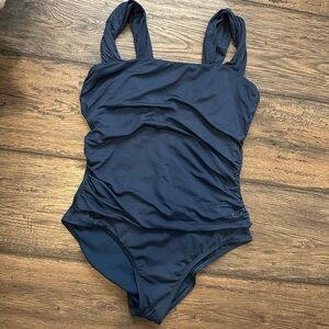 Elegant Navy Blue Swimsuit